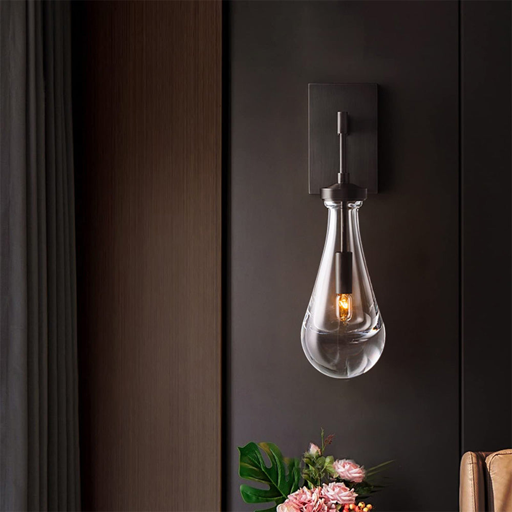 Art Creative Short Raindrop Wall Light For Dining Room - Lumpaz
