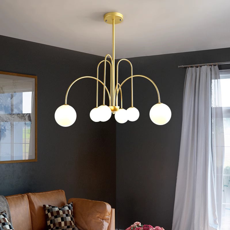 Art Deco Glass Ball Chandelier - Lumpaz