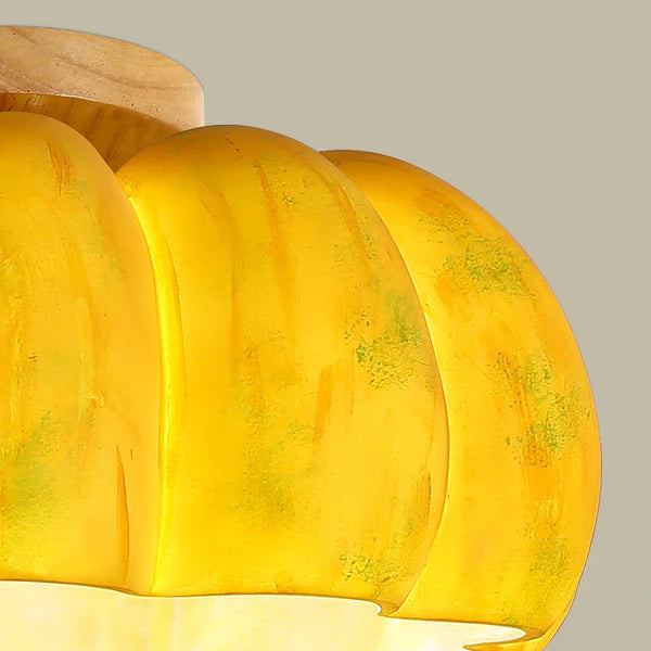 Yellow Pumpkin Ceiling Light - Lumpaz
