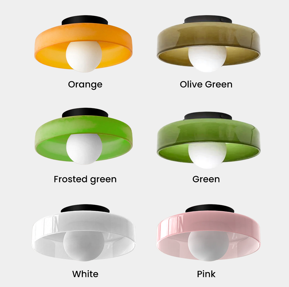 Modern Round Flush Mount Kitchen Ceiling Light - Lumpaz