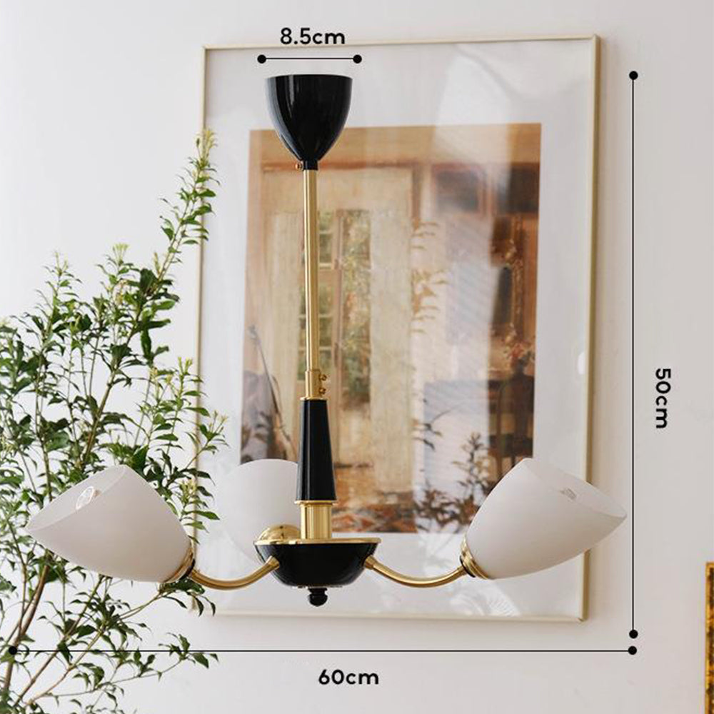 Medieval Modern Simple Black Bedroom Chandelier - Lumpaz
