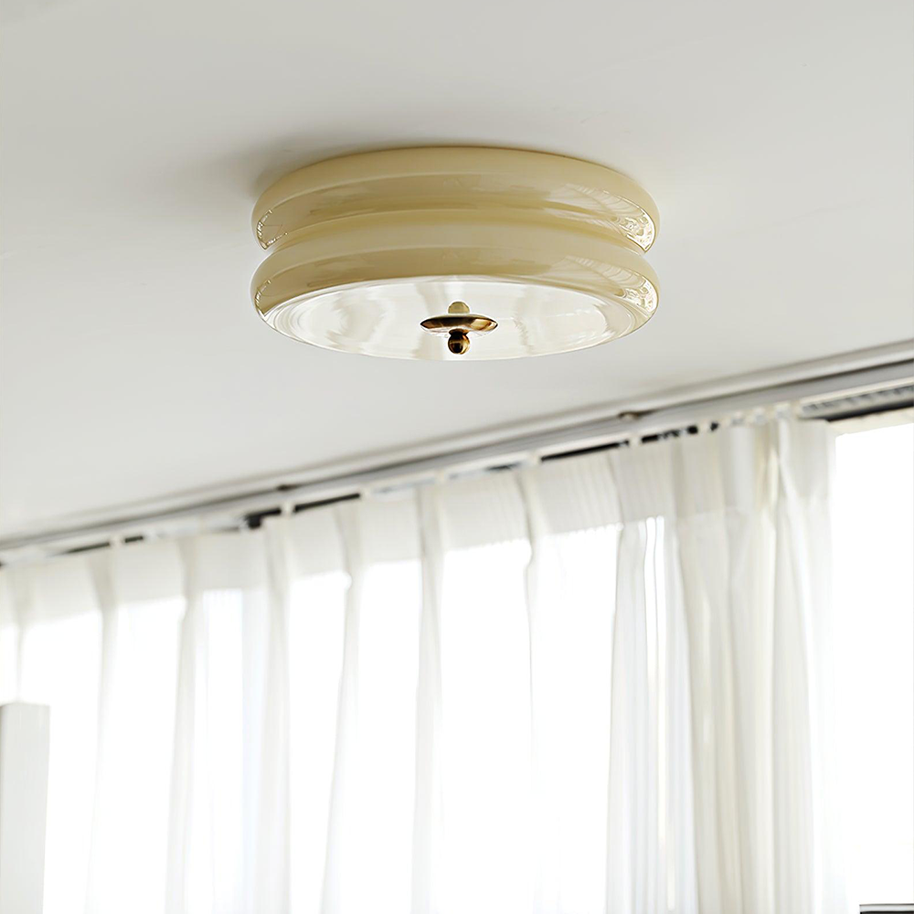 Art Deco Cream Cake Ceiling Light - Lumpaz