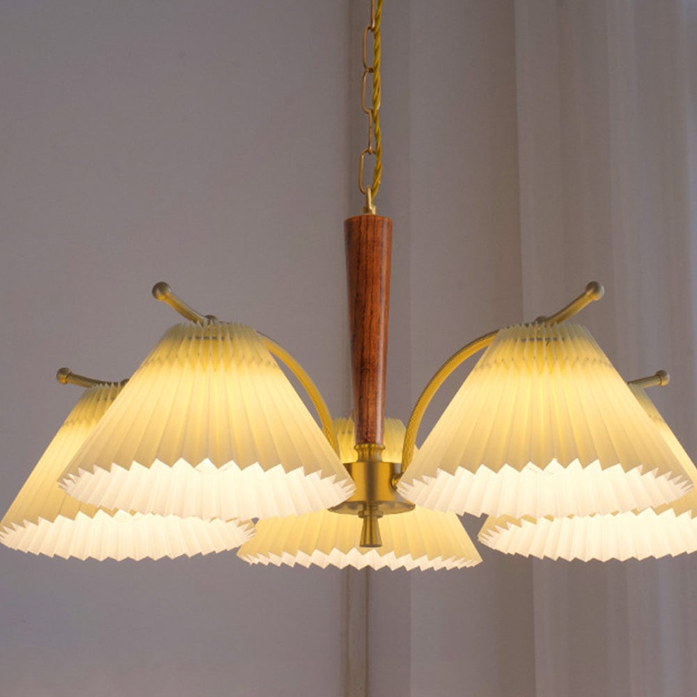 Decoration Pleated Lampshade Dining Room Chandelier Light - Lumpaz