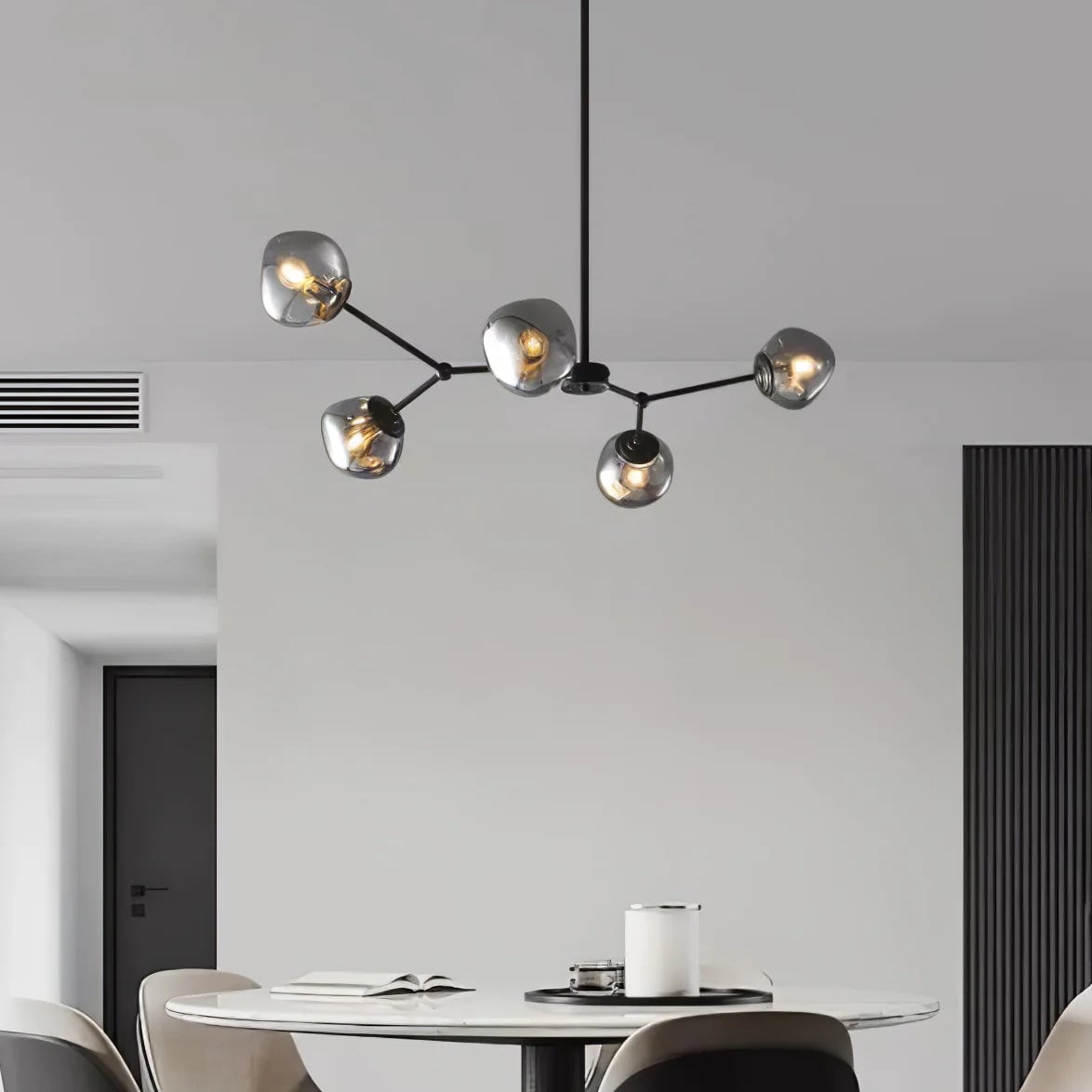 Modern Molecular Lava Glass Living Room Chandelier - Lumpaz