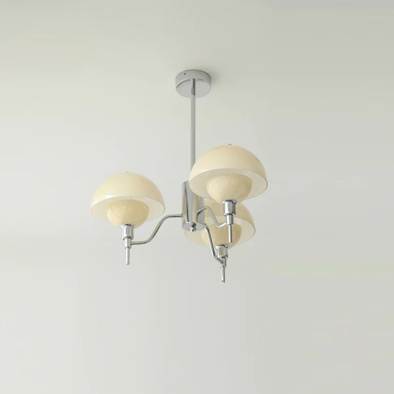 French White Cream Mushroom Chandelier - Lumpaz