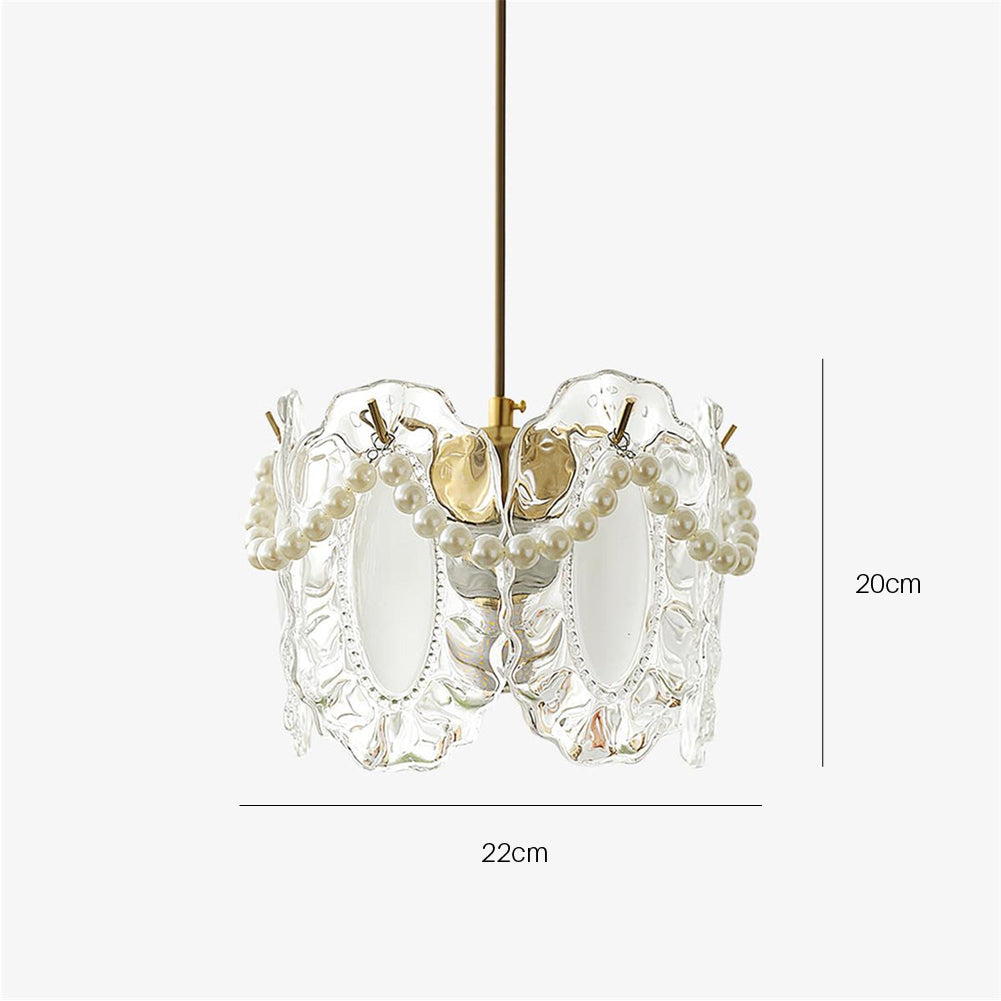 Elegant Floral Glass Pendant Lamp Pendant Light - Lumpaz