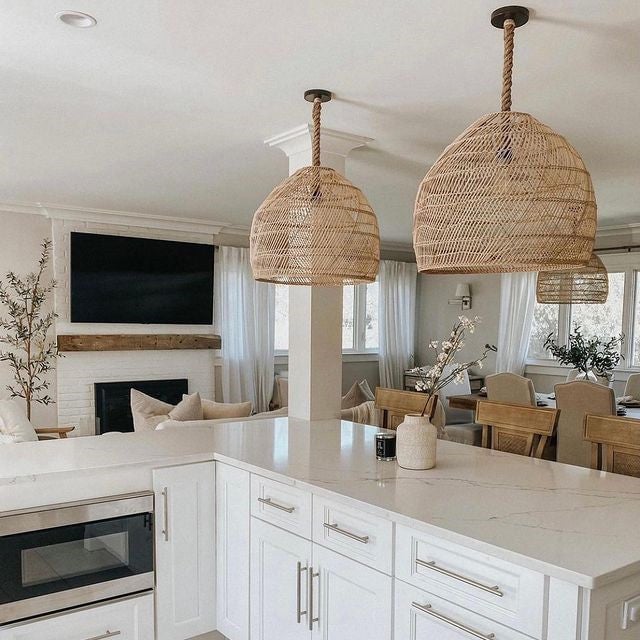 Handmade Hemp Rope Hanging Ceiling Lights - Lumpaz