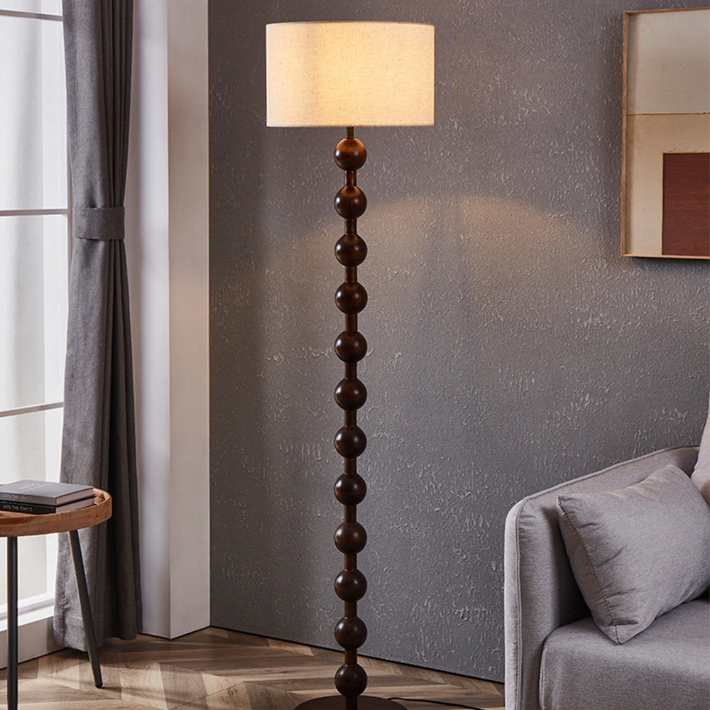 Medieval Wooden Barbell Floor Lamp - Lumpaz