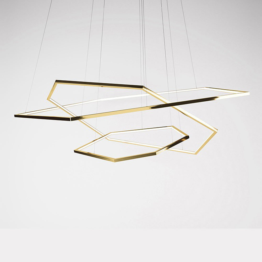 Modern Chic Geometric Polygon Pendant Light - Lumpaz