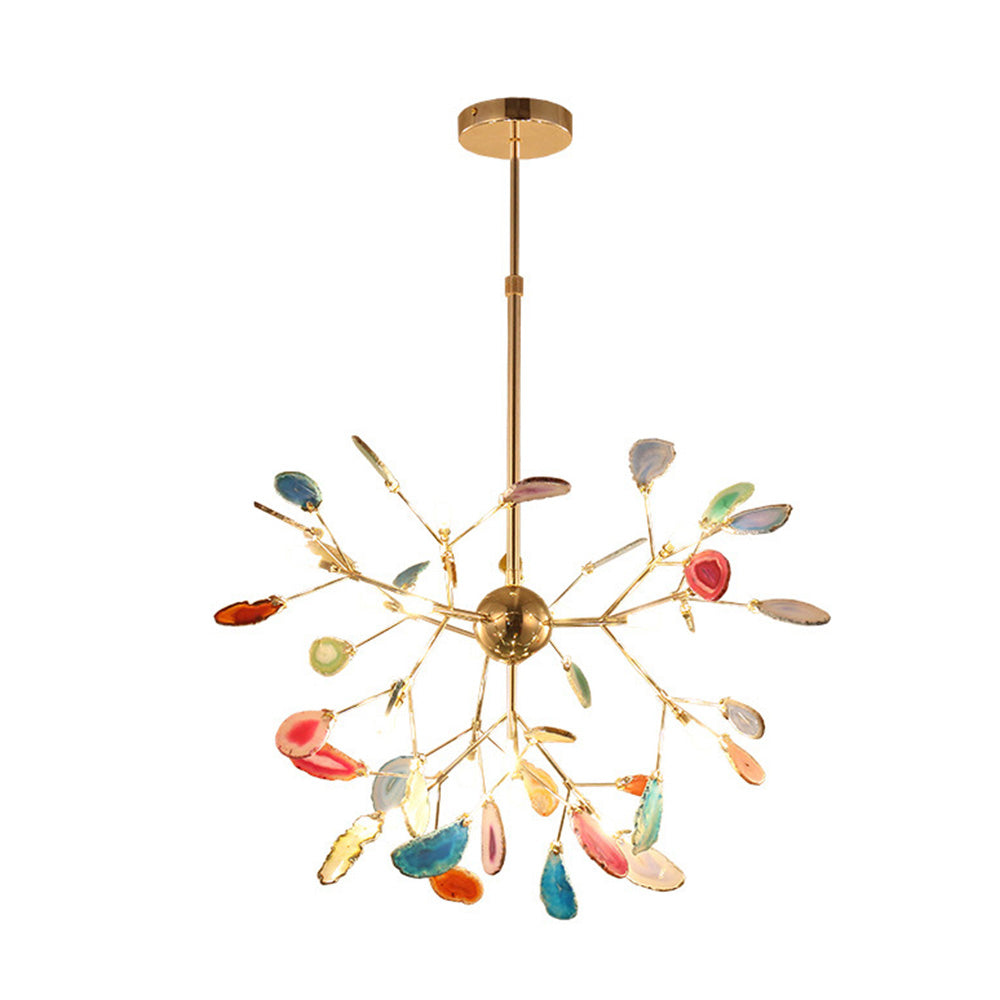 Nordic Creative Light Luxury Agate Stone Chandelier - Lumpaz