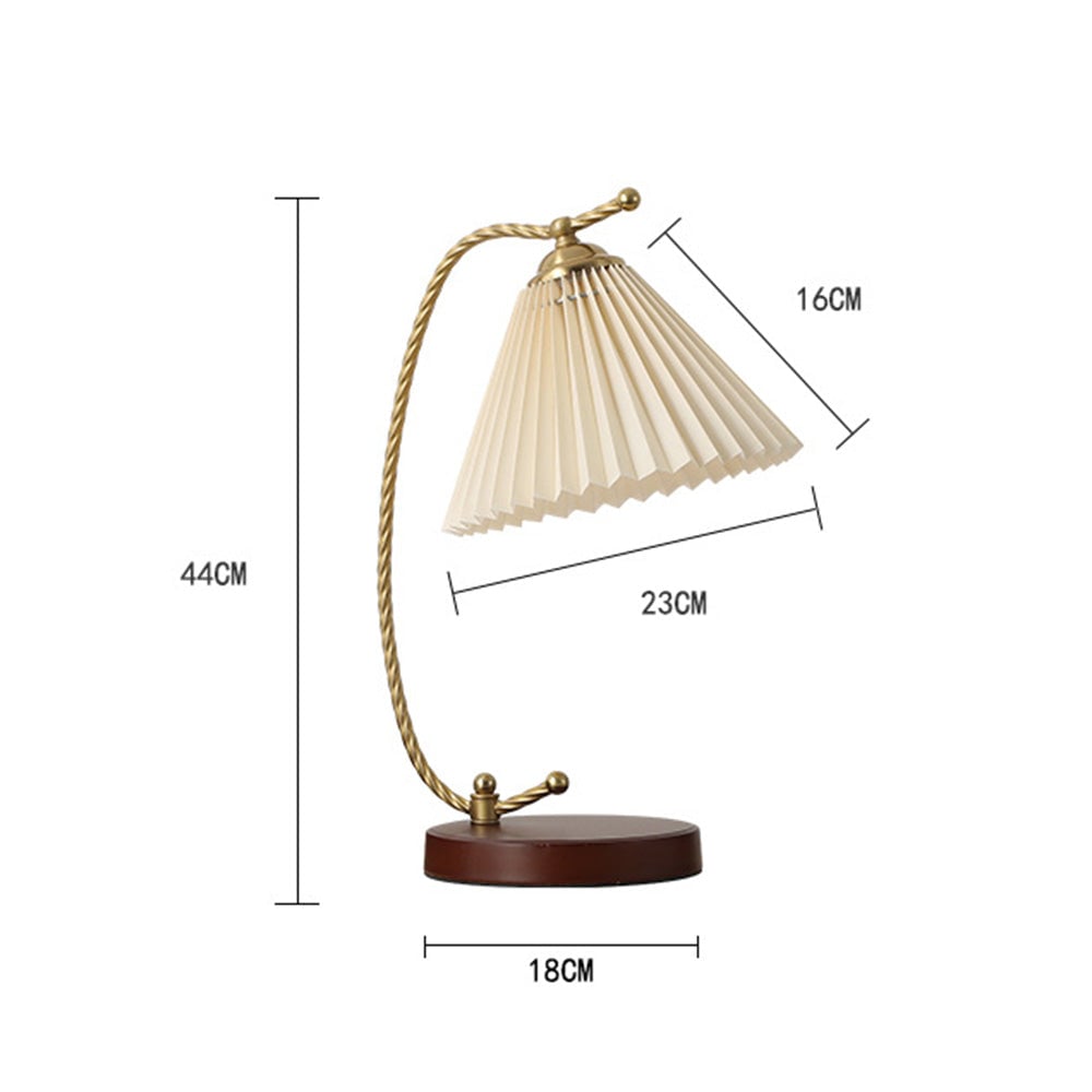 Dotty Retro Pleated Table Lamp - Lumpaz