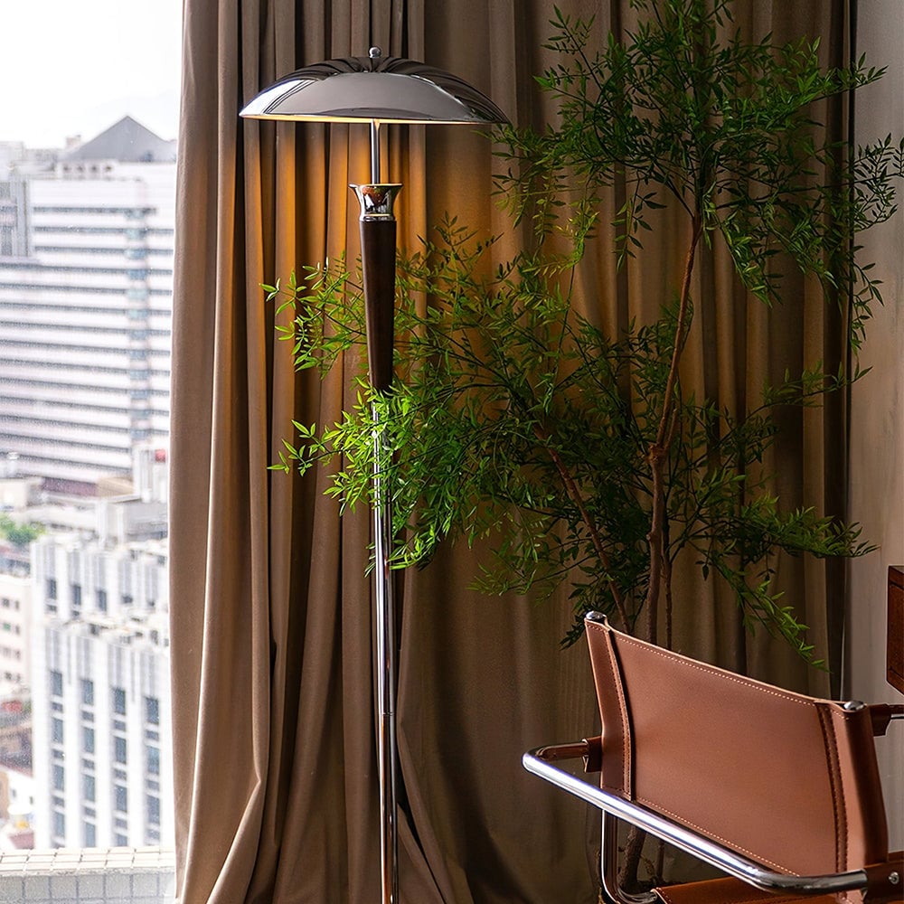 Creative Chrome Lampshade Floor Lamp - Lumpaz