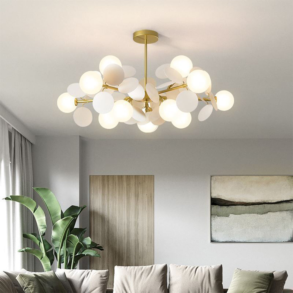 Nordic Multicolored Flower Branch Living Room Chandelier - Lumpaz