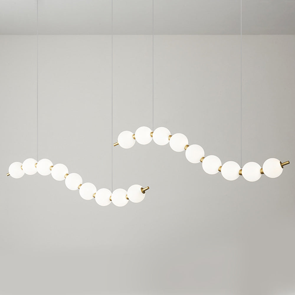 Creative Necklace String White Ball LED Pendant Lights - Lumpaz