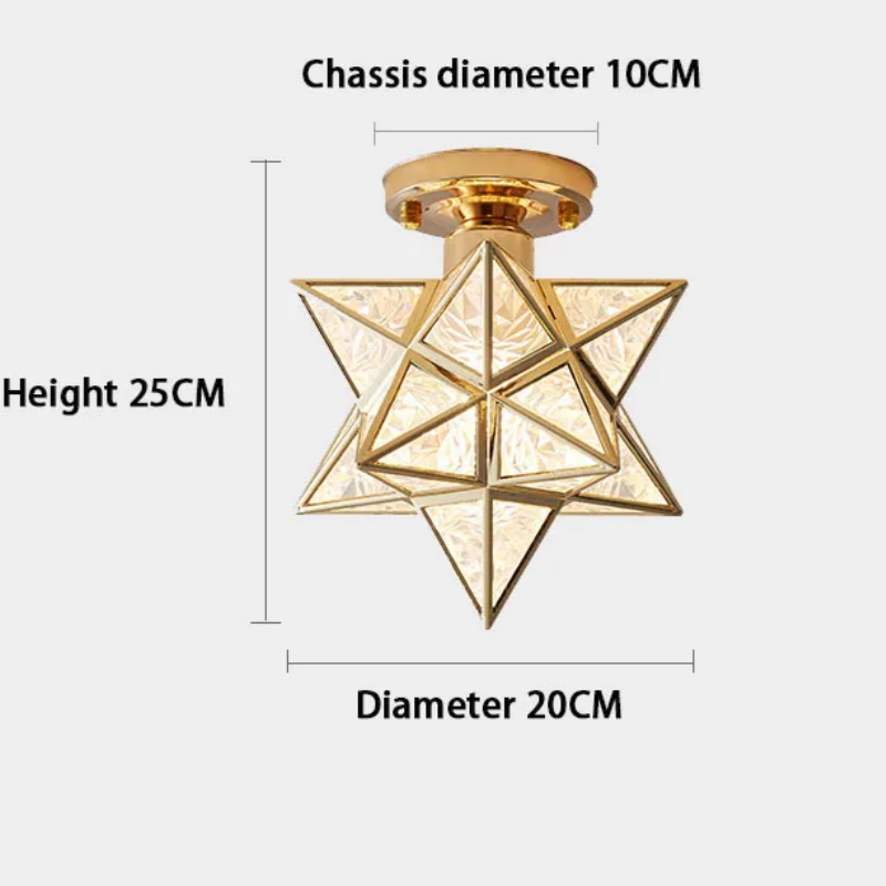 Creative Metal Star Ceiling Light - Lumpaz