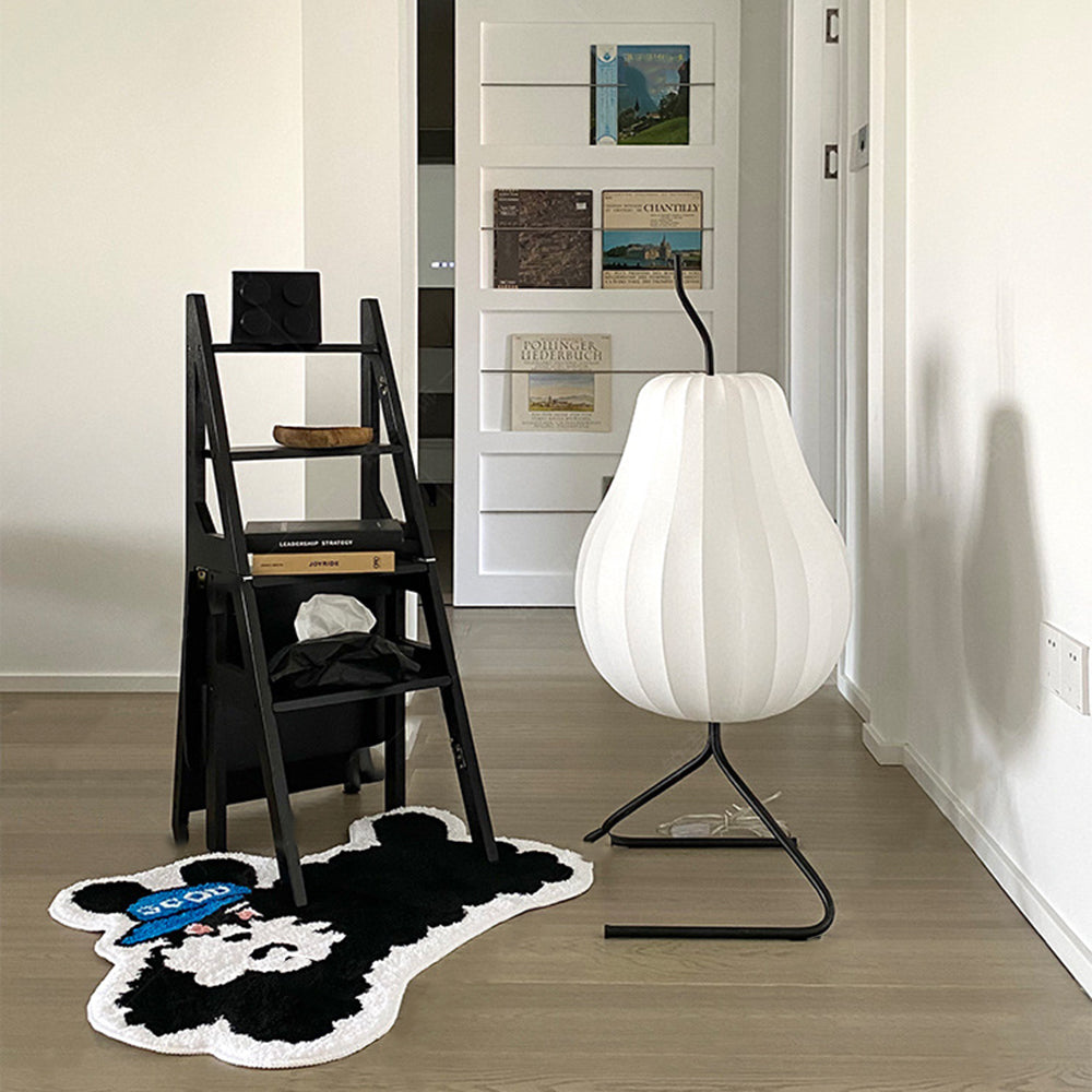Pear Silk Floor Lamp For Living Room - Lumpaz