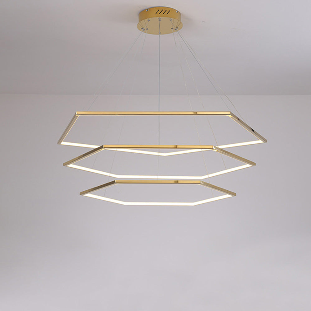 Modern Chic Geometric Polygon Pendant Light - Lumpaz