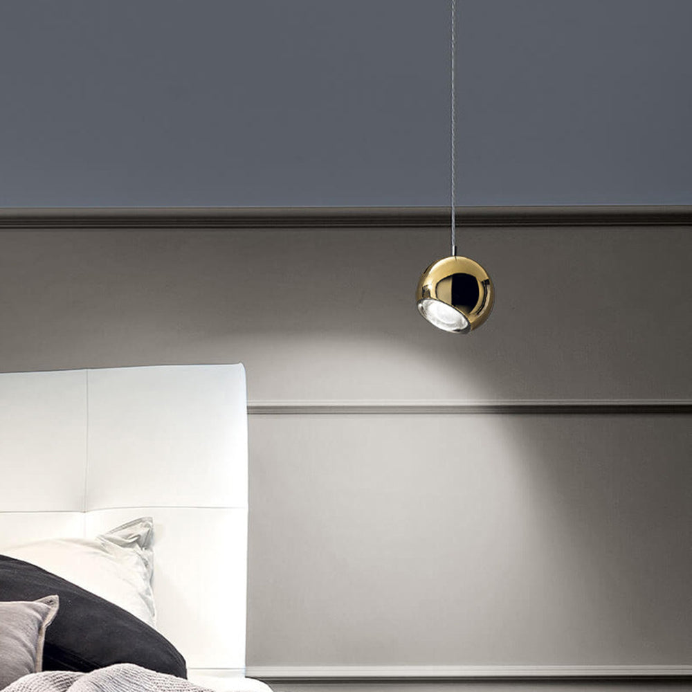 Mid-century Mirror Ball LED Pendant Light - Lumpaz