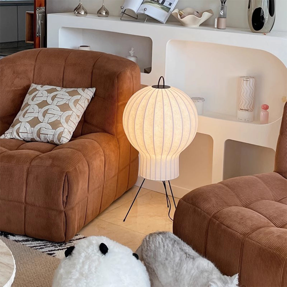Wabi-sabi Silk Hot Air Balloon Floor Lamp - Lumpaz