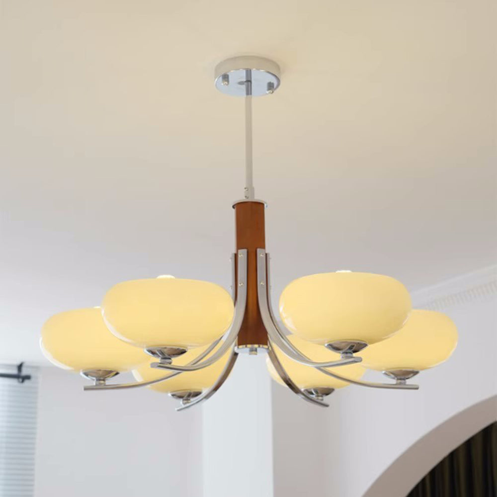 Medieval Bauhaus Solid Wood Chandelier - Lumpaz