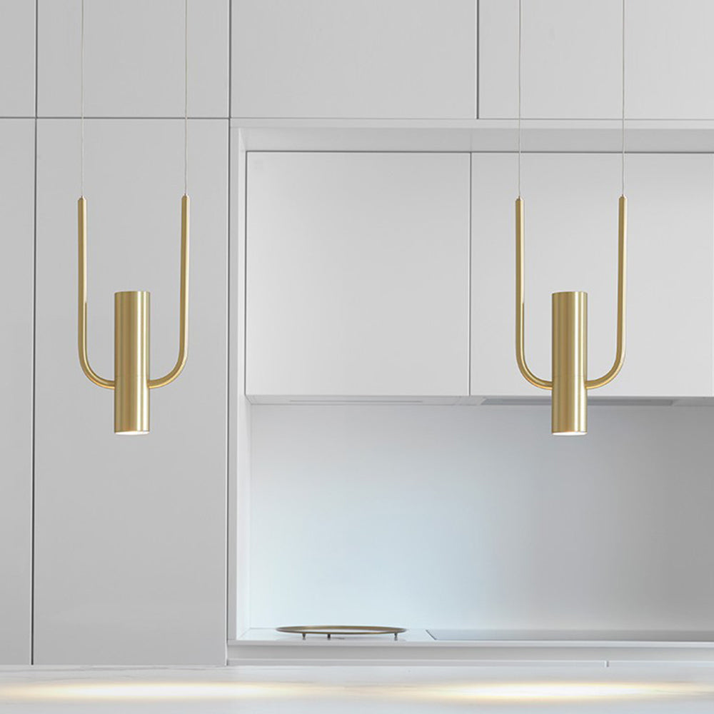 Nordic Metal Golden Pendant Light For Kitchen - Lumpaz