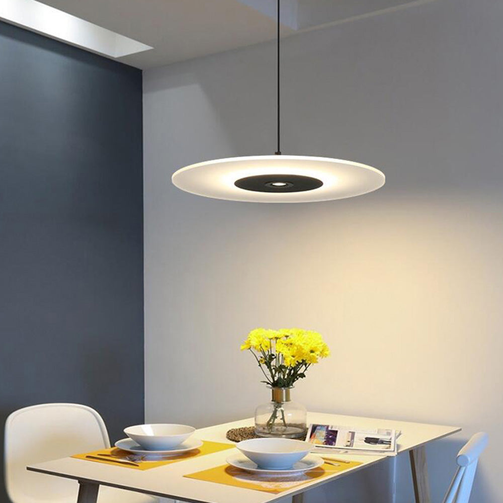 Nordic LED Flat Pendant Light For Dining Room - Lumpaz