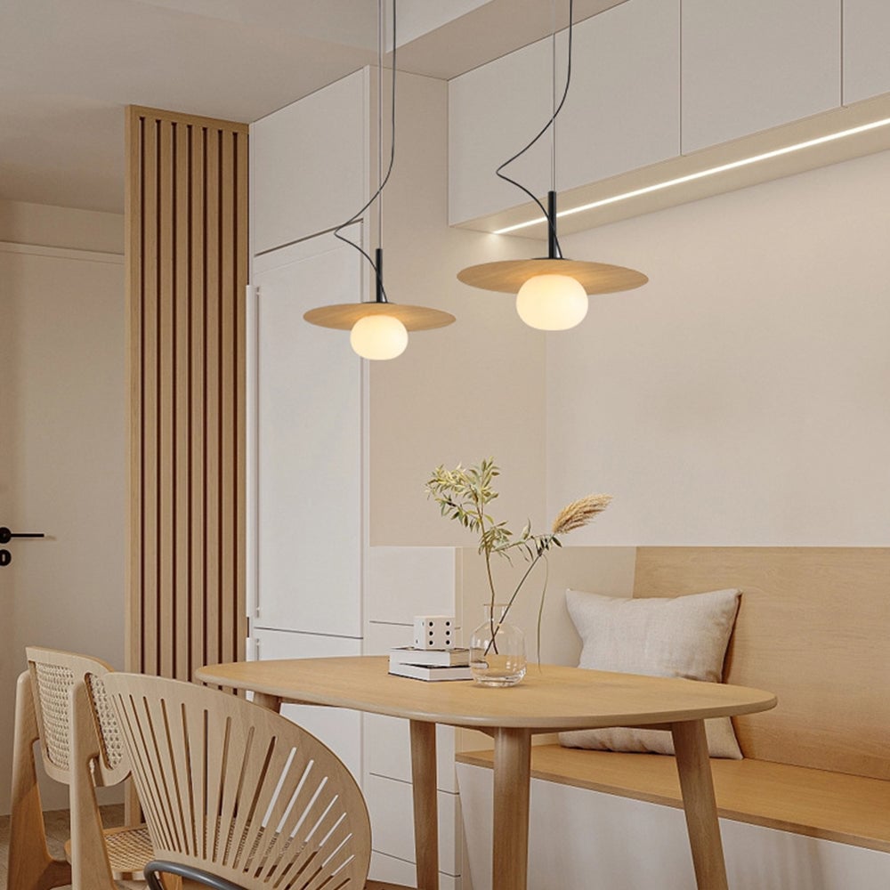 Modern Iron Pendant Light Glass Chandelier - Lumpaz