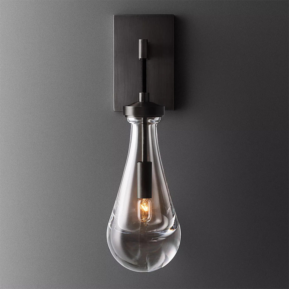 Art Creative Short Raindrop Wall Light For Dining Room - Lumpaz