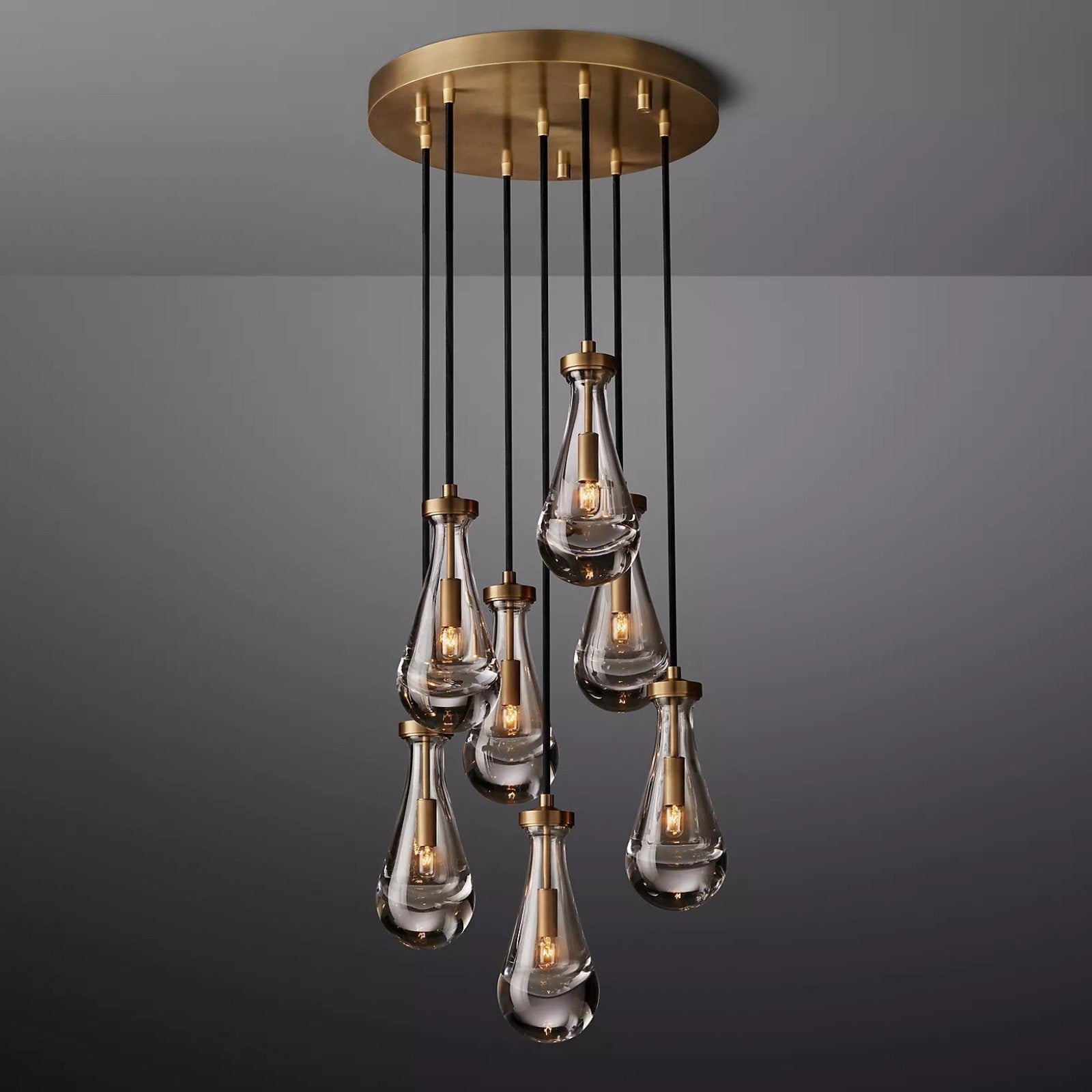 Modern Art Deco Raindrop Chandelier - Lumpaz