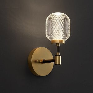 Antique Brass Gold Wall Light - Lumpaz