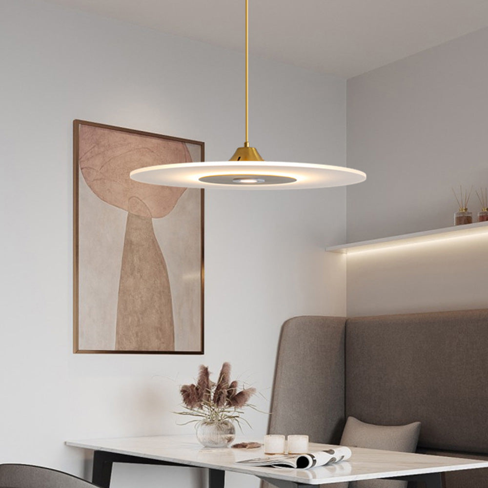 Nordic LED Flat Pendant Light For Dining Room - Lumpaz