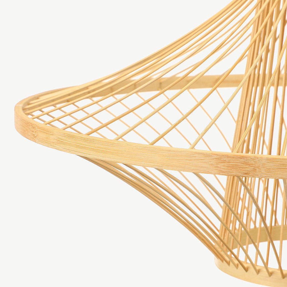Short Handcrafted Woven Lantern Pendant Light For Living Room - Lumpaz
