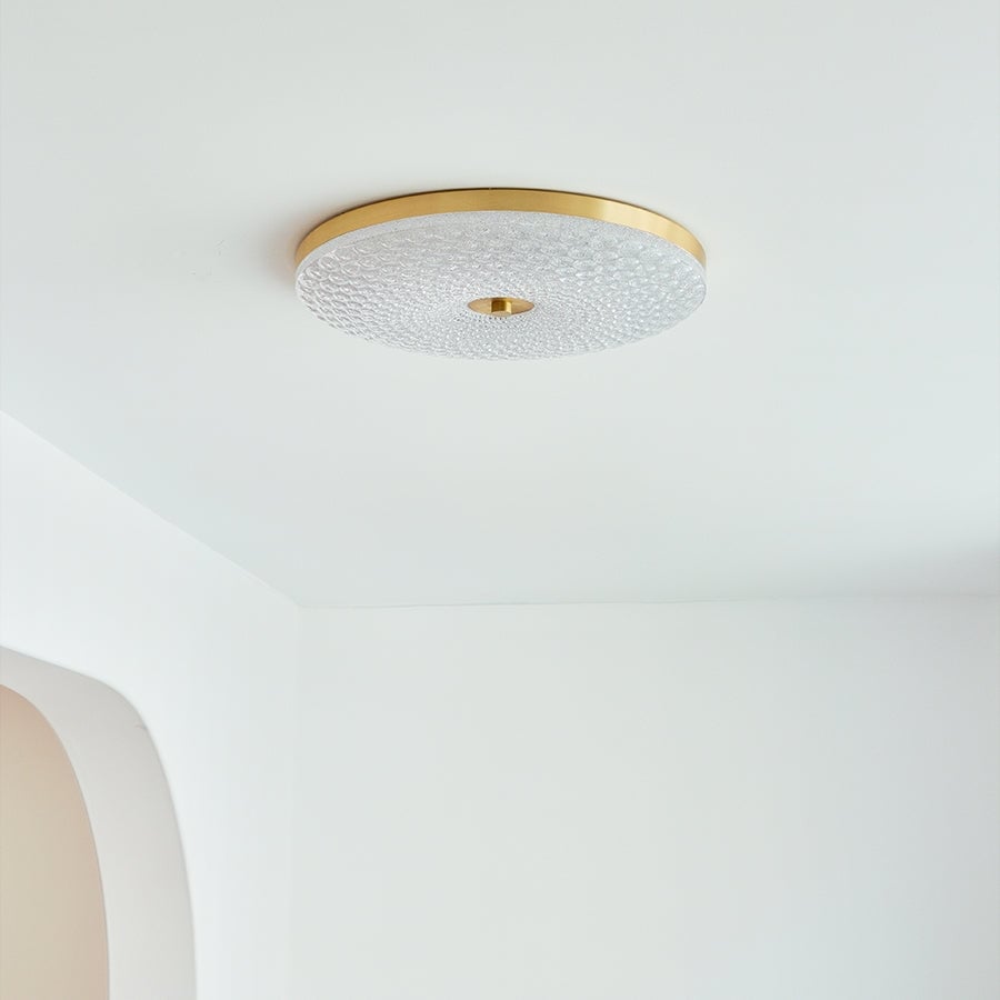 Modern Crystal Ceiling Light LED Creative Copper Ceiling Lamp - Lumpaz