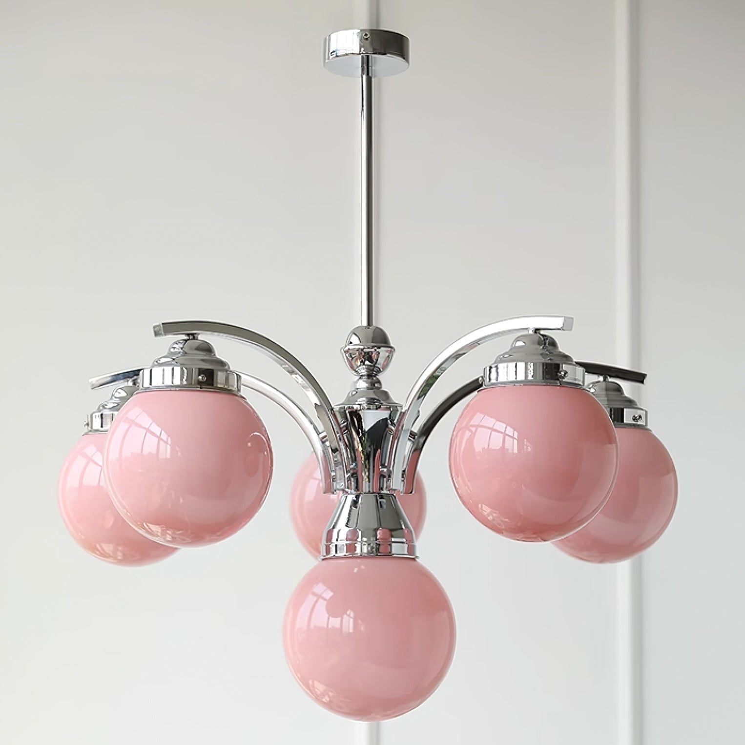 Retro Salamanca Round Glass Chandelier Lights - Lumpaz