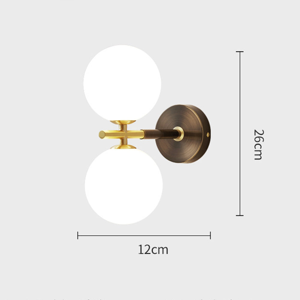 Luxury Copper Ball 1-Light Wall Sconce - Lumpaz