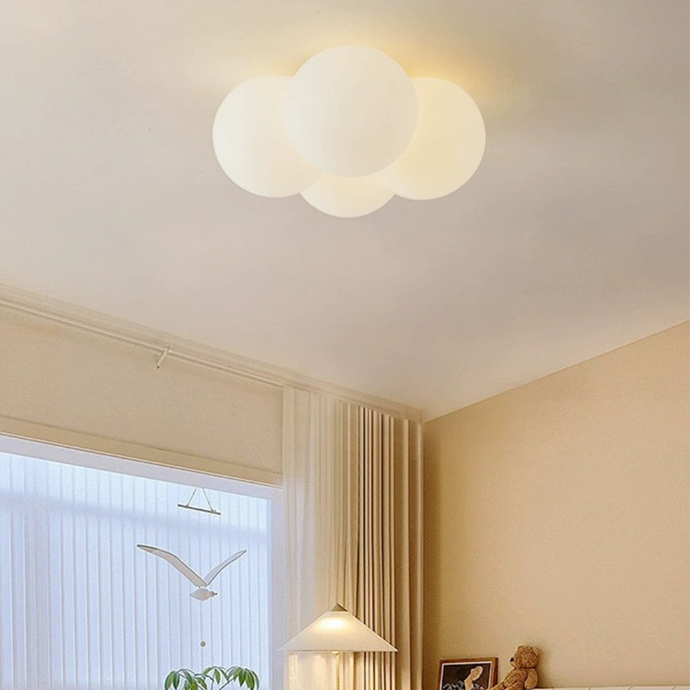 Modern White Cloud Bubbles Ceiling Light - Lumpaz