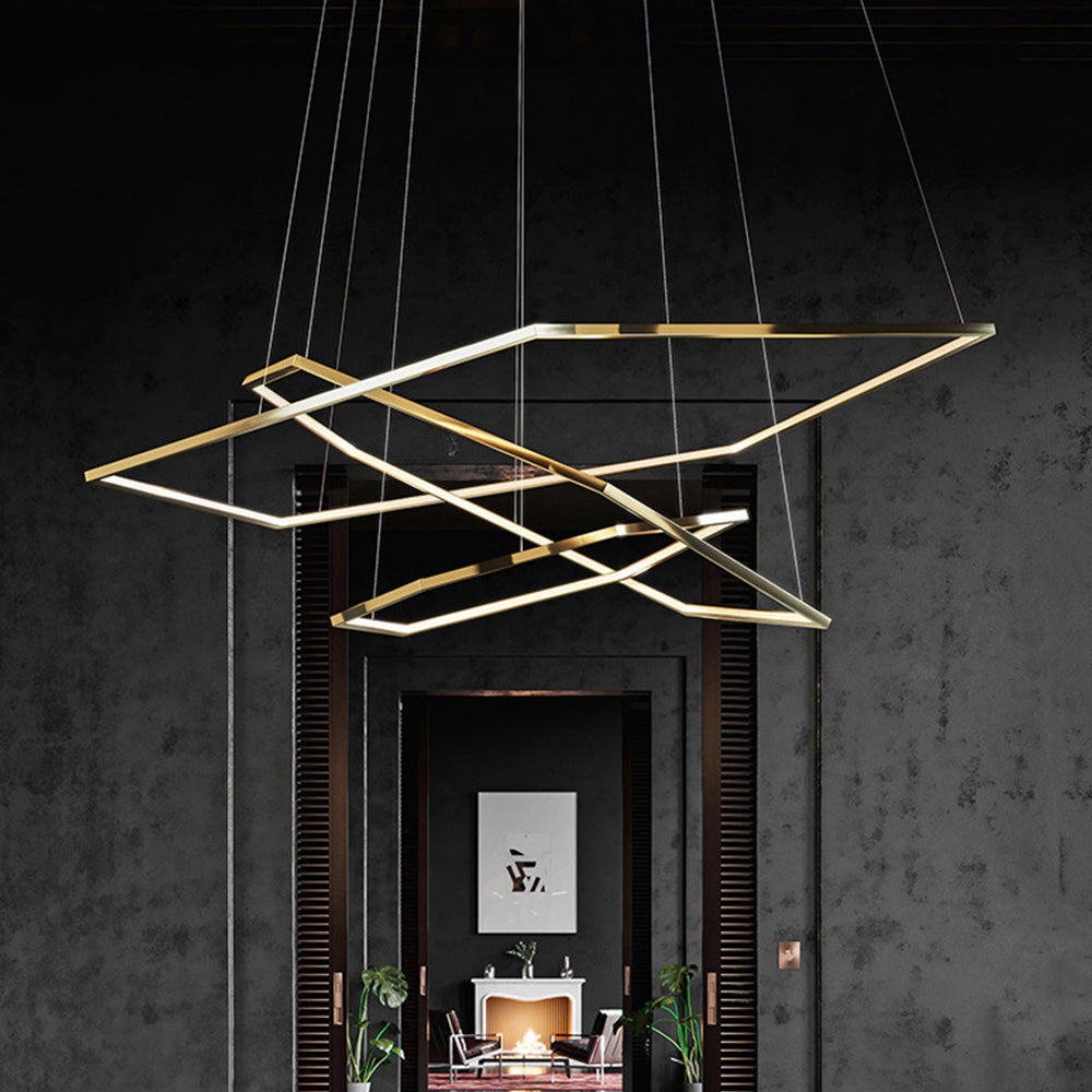 Modern Chic Geometric Polygon Pendant Light - Lumpaz