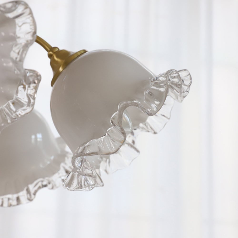 Large Flower Shape Copper Ceiling Chandelier - Lumpaz