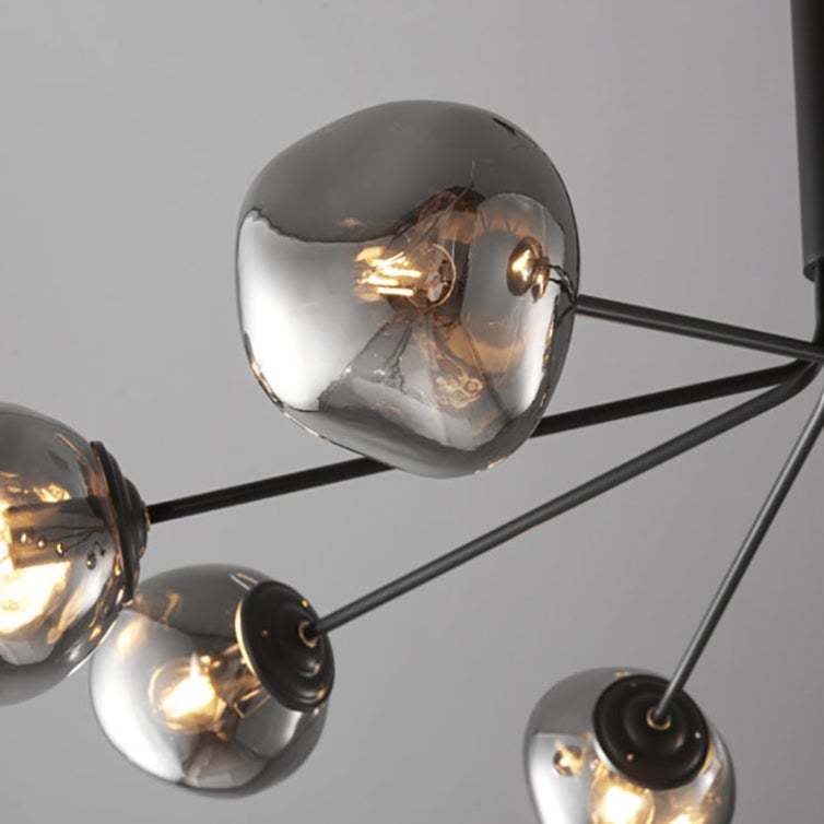 Modern Molecular Lava Glass Living Room Chandelier - Lumpaz