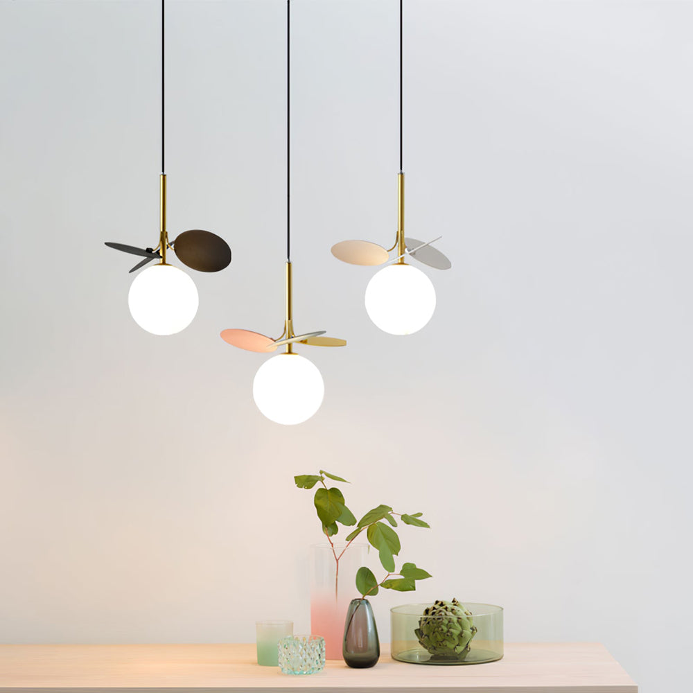 Glass Lampshade Chandelier Personality Art PVC Pendant Light - Lumpaz