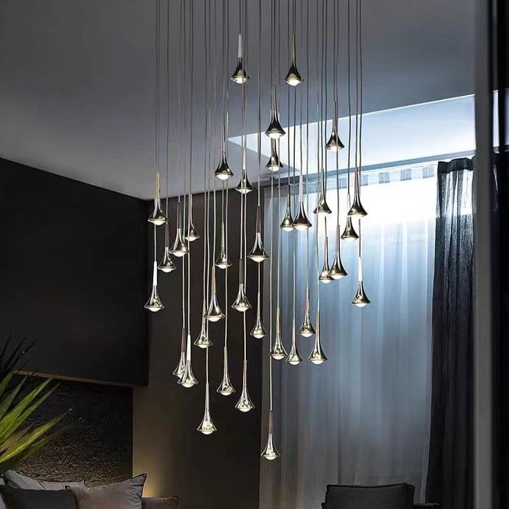 Luxury Raindrop Chandelier LED Hanging Lamp - Lumpaz