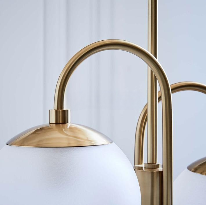 Metal Glass Vintage Chandelier - Lumpaz