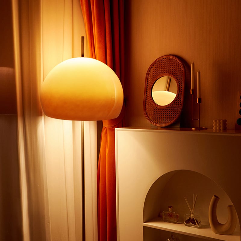 Bauhaus Mushroom Shape Medieval Vintage Glass Floor Lamp - Lumpaz