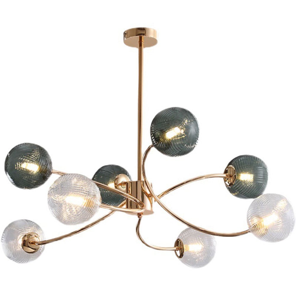 Modern Iron Glass Gold LED Pendant Farmhouse Ceiling Light - Lumpaz