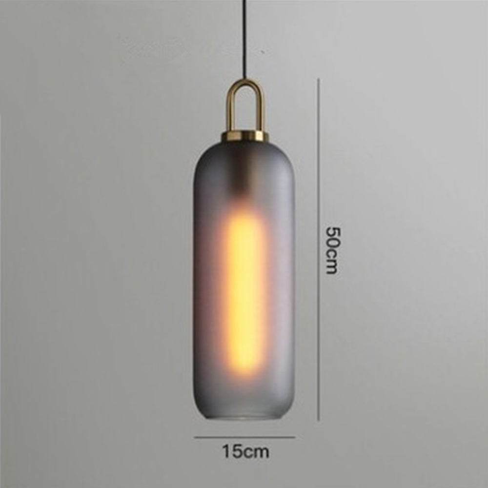 Modern Glass Living Room Pendant Light - Lumpaz