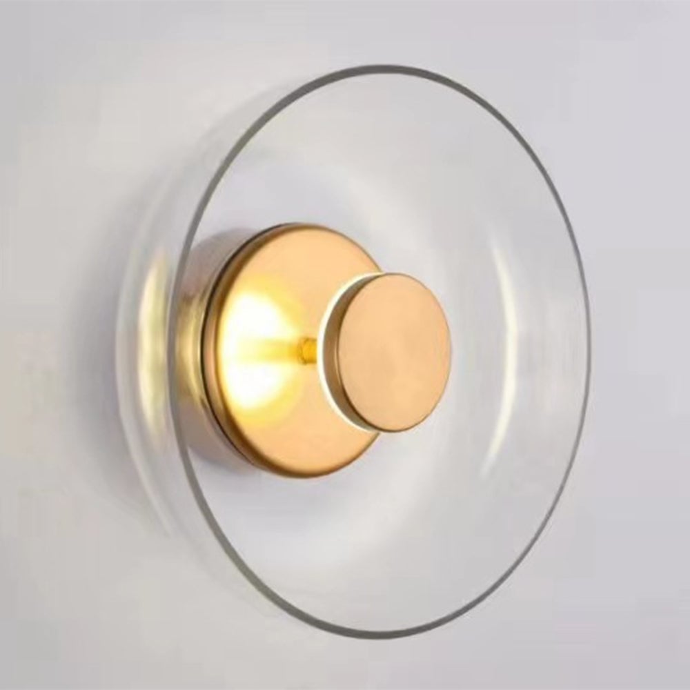 Glass Bowl Bedroom Bedside Wall Light - Lumpaz