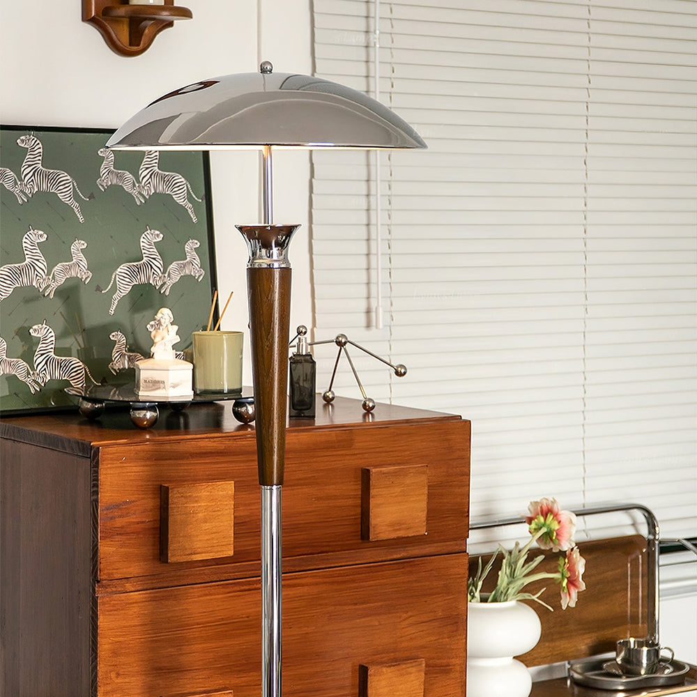 Creative Chrome Lampshade Floor Lamp - Lumpaz