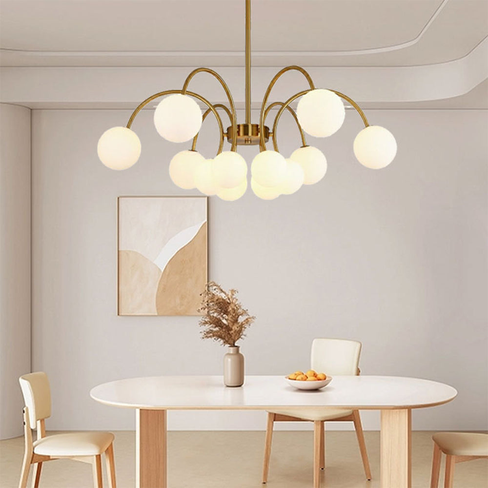 Modern Gold Sputnik Shape Chandelier - Lumpaz