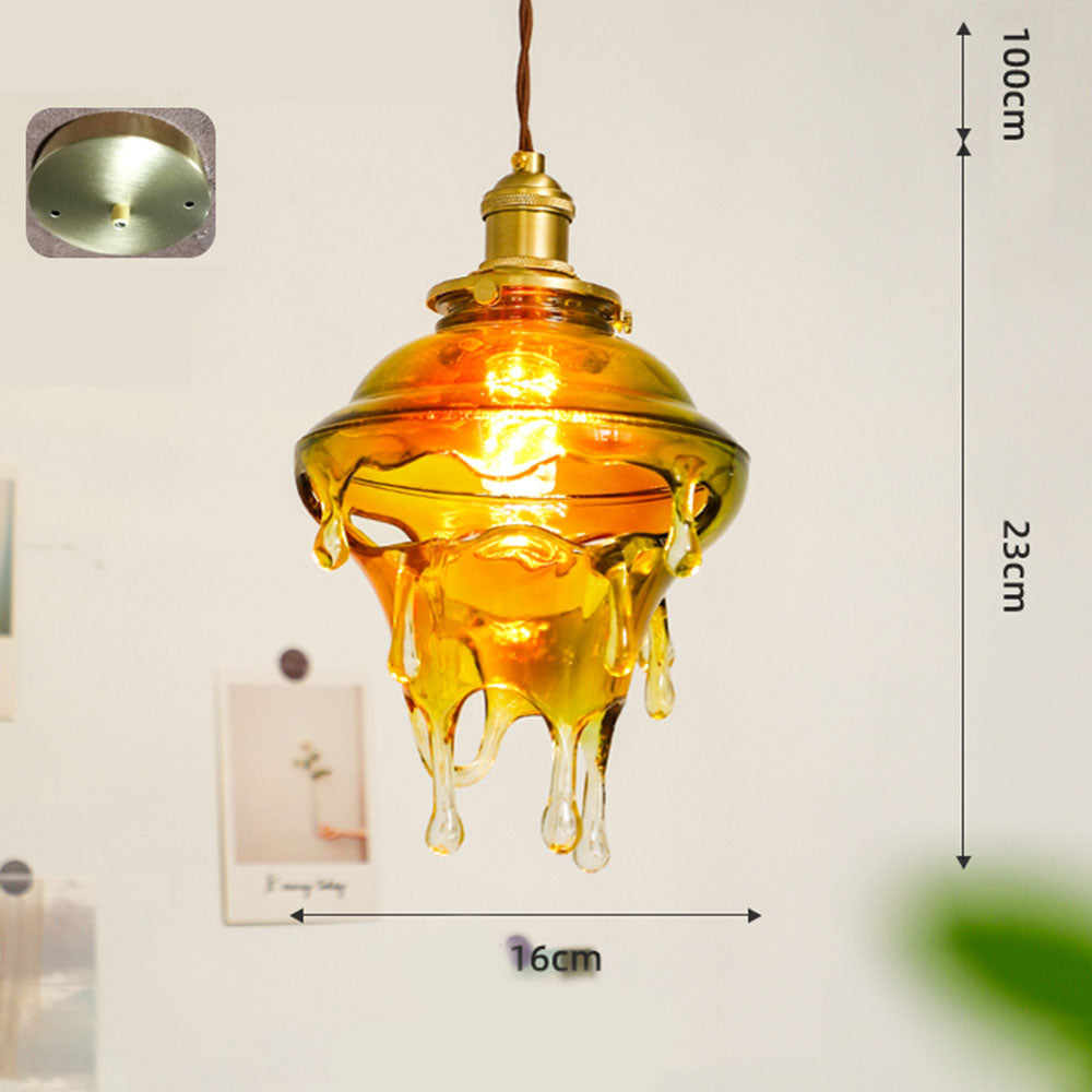 Designer Water Drop Melting Decor Pendant Light - Lumpaz