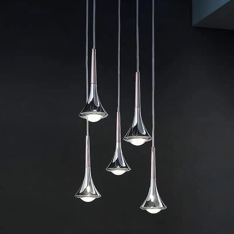Luxury Raindrop Chandelier LED Hanging Lamp - Lumpaz